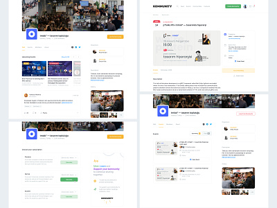 Kommunity Detail & Event Detail Pages application community design detail event interface kommunity layout page product screen ui ux virtual