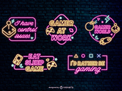 Neon Gaming for VEXELS.COM art design draw graphic design illustration