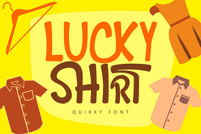 Lucky Shirt - Playful and Quirky Font bold font branding font brithday font cartoon font child font cute font display font doodle font fancy font fun font funky font hand drawn hand font holiday font ink font kids font playful font quirky font script font typeface font