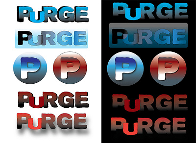 PURGE editorial illustration satire uiux vector