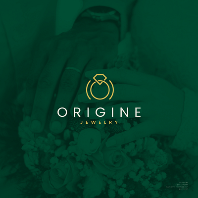 Origine Jewelry branding character combination design diamond icon jewellery jewelry logo luxury mark symbol vector wedding