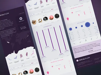 SocialFlow x Stuart Weitzman Campaign Infographic advertising b2b saas bar graphs case study charts click through rate cpc ctr enterprise social media graphic design industry standard infographic information design marketing startup