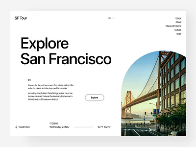 City Tour Landing Page Animation animation city landing page landing page animation minimalist motion single page swiss tour travel typography ui web web animation