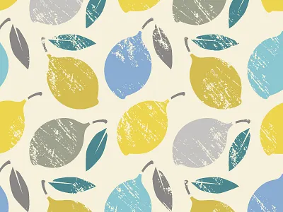 Lemon pattern design fabric graphic design illustration lemon nature pattern