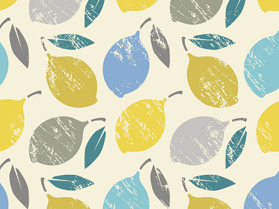 Lemon pattern design fabric graphic design illustration lemon nature pattern