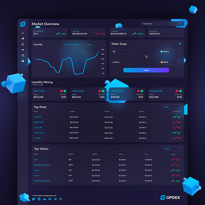 OPDEX Design blockchain ui ux