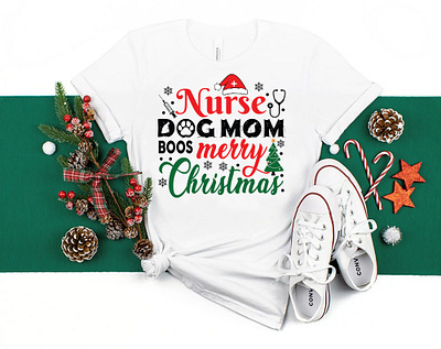 Christmas Dog Mom T-Shirt Design christmas christmas mom christmas nurse christmas shirt christmas t shirt design christmas tree dog lover dog mom merry christmas merry christmas design nurse santa santa t shirt design snow t shirt design typography