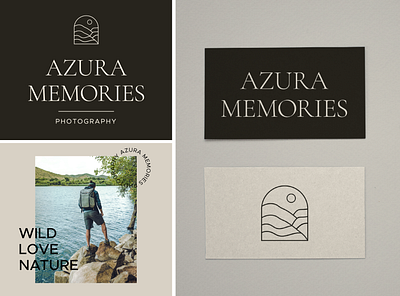 Modern branding and logo design for Azura memories brand creation brand design brand identity brand identity design branding branding design designlogo freelance graphic designer freelancer graphic design illustrator logo logo creation logo design logo designer for hire logo maker logo type logo work photography logo typography