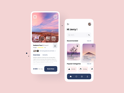 Travel Service App app design graphic design minimal ui ux