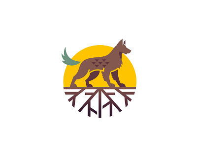Rex animal logo dog dog logo pet logo tail logo