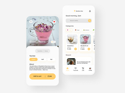 Tea Shop app app figma shop tea ui ux