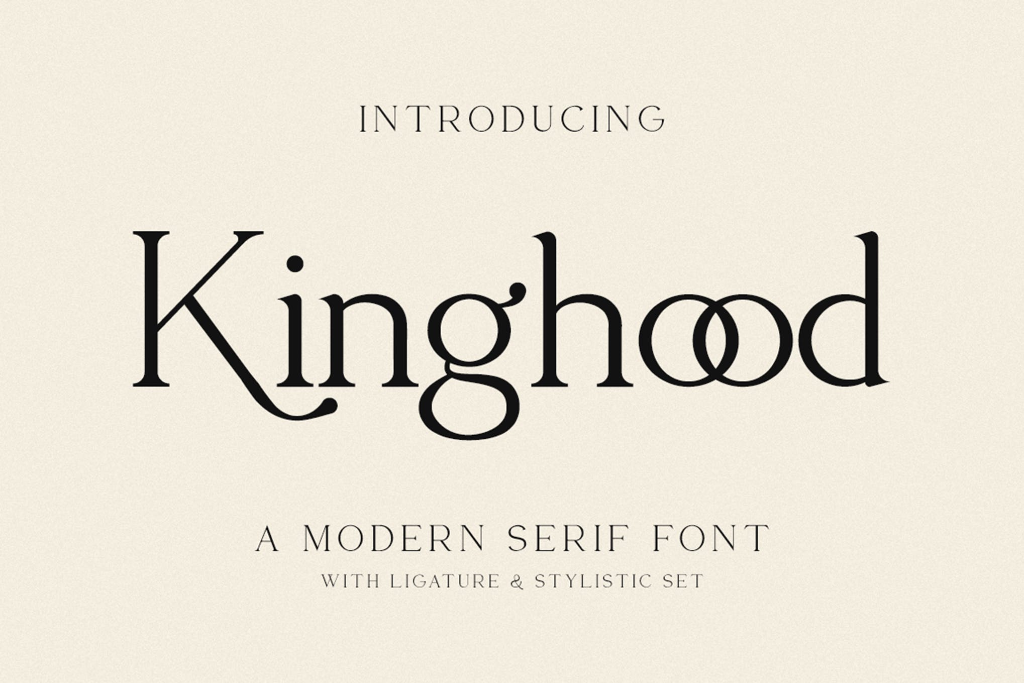 Kinghood Modern Serif Font app branding design display display font font graphic design illustration logo serif serif font typography ui ux vector