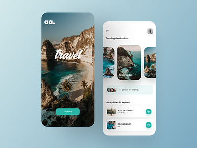 Travel Mobile App UI Design adventure app booking app design explore flight app illustration minimal new post popular design tourism app travel agency travel app travel booking travel mobile app travelling trip ui uiux vacation