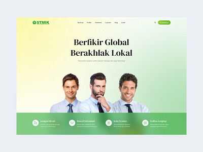 STMIK Hero Section UI clean concept design figma hero hero image hero section home page homepage landing page minimal mockup product design section uiux web web design webdesign website