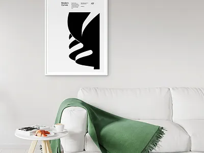 Modern Curves 07, Modern Architecture Design Poster architecture bauhaus curves design graphic design helvetica home decor illustration interior logo minimal minimalistic modern poster poster design print typographic typography ui wall decor