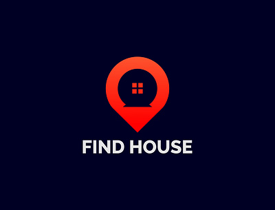 Find House Logo Design brand design branding design find house logo find house logo design graphic design location logo logo logo design minimal minimalist logo modern location logo sahinurrahman24