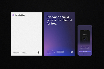 Instabridge branding app brand brand identity branding browser design identity instabridge letter logo most most studios startup stockholm wifi