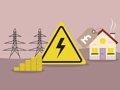 Energy Crisis crisis energy homes illustration uk vector