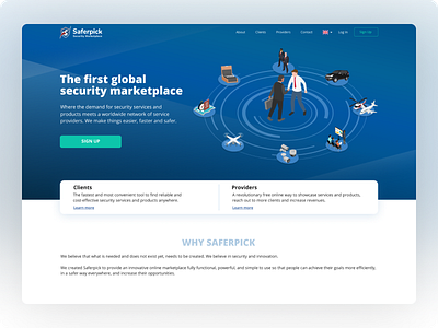 Saferpick Security Marketplace e commerce illustration marketplace service ui web development