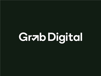 GrabDigital Re-Branding / Identity / Logotype Design a agency branding design digital email green identity logo logotype mail marketing minimal sustainable symbol typography wordmark