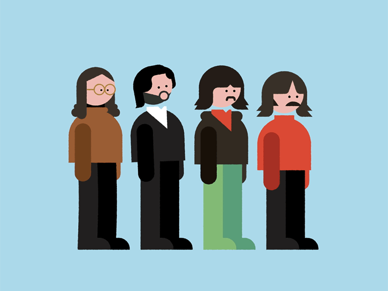 Get Back animation illustration the beatles