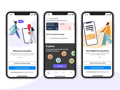 Alert alert branding call color design figma help iphone login material onboarding playful ui ux