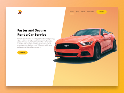 Daily UI # 03 - Car Rental Landing Page 100 day of ui challenge car car rental clean daily ui daily ui 03 dailyui figma landing page modern ui ui daily ui design uiux ux website