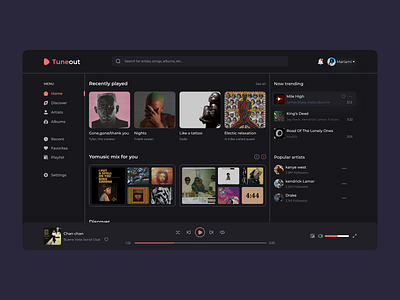 Music Lab - Dark mode dark dark mode darkmode design music ui uiux ux web webdesign webmusic