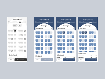 Flight booking - Seat selection