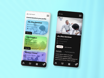 Event Listing figma ui ux