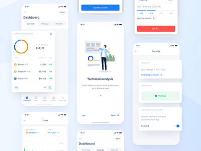 TokenPlace — Fintech Mobile App branding dashboad design fintech fintech design illustration light mode logo product design saas ui ux