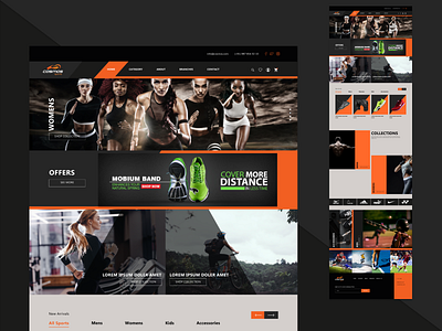 Cosmos Sports - Website Landing page UI branding cosmos cosmos sports design kerala sports shop sports centre sports shop sports shop website sports site sports ui sports web ui sports website ui uidesign ux web ui