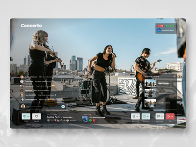 Concerto - Virtual Concert band concert group band live concert live music live uiux music music concert online concert responsive ui ux virtual virtual concert virtual event virtual online virtual show