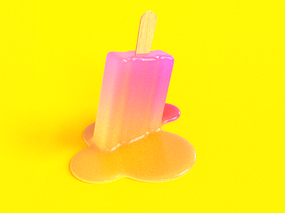 Fudge and ice cream c4d design icon