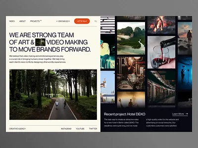 Animation for Creative Agency 2021 trends after effects animation branding clean creative design graphic design motion graphics smooth ui ui animation ui elements uidesign uiux ux web web animation web design web design