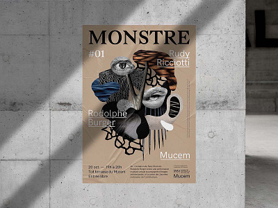 Glued Poster Mockups paper