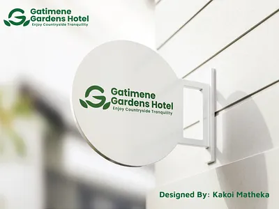 GATIMENE GARDENS LOGO branding design illustration illustrator logo minimal photoshop ui ux vector