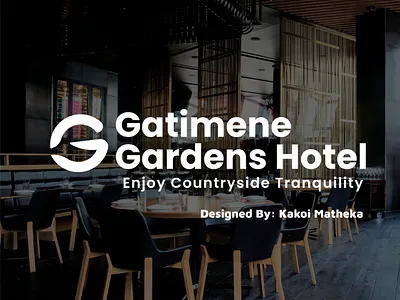 GATIMENE GARDENS LOGO branding design illustration illustrator logo minimal photoshop ui ux vector