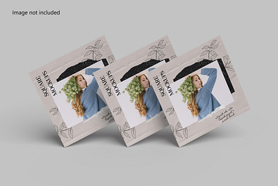 Square Flyer MOCKUP 3d animation bifold branding brochure dl flyer graphic design logo mockup motion graphics square square mockup trifold ui