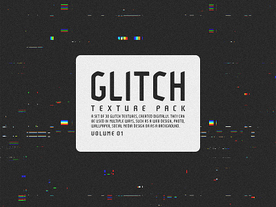 Glitch Textures - Vol. 01 abstract background black color digital glitch jpg texture tv vhs