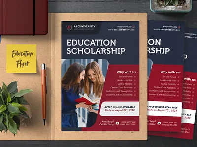 Education Scholarship Flyer graduates