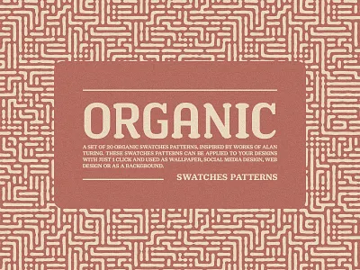 Organic Swatches Patterns - Vol. 01 background illustrator nature organic pattern png seamless swatches transparent vector