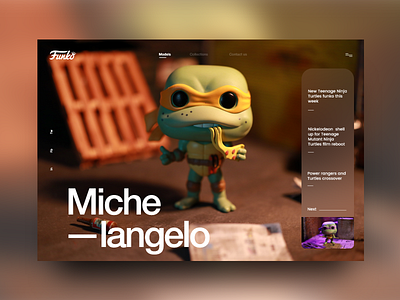 Ninja Turtles #1 colorfull design funko graphic design mondrianizm ninja turtles ui uidesign ux