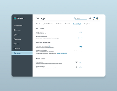 Daily UI #007 - Settings Page for Desktop App dailyui design ui