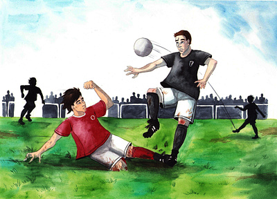 Footballgame design illustration