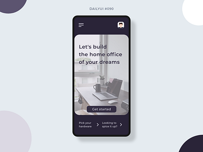 Create New app create create new daily ui 090 dailyui dailyui 090 dailyui090 design generator graphic design home office mobile mobile design office ui wfh