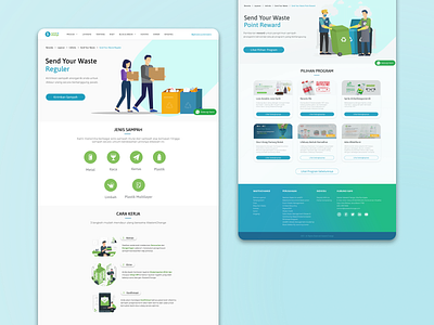 Redesign Waste4Change design desktop illustration ui ux web