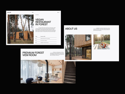 SHELEST website pages architecture branding building clean concept design forest graphic design hotel minimal new photography portfolio rest river typography ui uiux web website