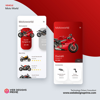 Vehicle Moto World appdeveloper appdevelopment designideas motoworld uidesign uxdesign vehicle webdesign webdesignsprime websitedesign