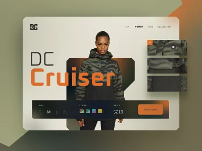 DC Store Concept app camuflage clothes concept design fashion graphic design green military new shop store ui user interface ux